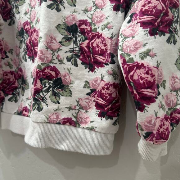 Janie and Jack Floral Puff Sleeve French Terry Sweatshirt - Picture 4 of 8